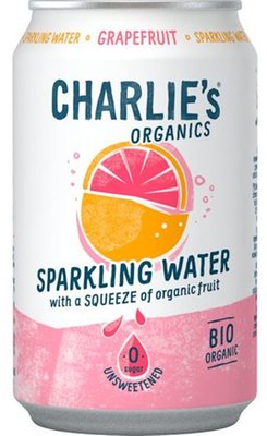 Obrázek Charlie's Organics sycená pitná voda s grepovou šťávou 330ml