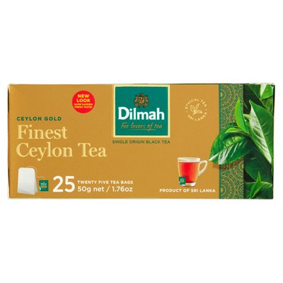 Obrázek ŠETŘÍME JÍDLEM: Dilmah Ceylon Gold cejlonský černý čaj pravý 25 x 2g (50g)