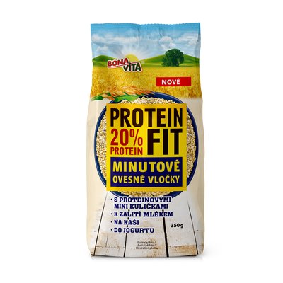Obrázek Protein Fit minutové ovesné vločky 350g
