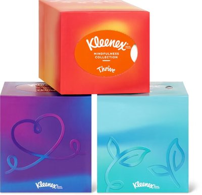 Obrázek Kleenex Mindfulness Collection papírové kapesníky 3-vrstvé 48 ks