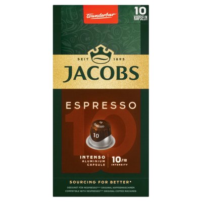 Obrázek Jacobs Espresso Intenso pražená mletá káva v kapslích 52g