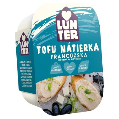 Obrázek ŠETŘÍME JÍDLEM: Lunter Francouzská tofu rostlinná pomazánka s cibulí a lahůdkovým droždím 150g