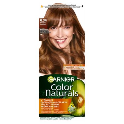 Obrázek Garnier Color Naturals permanentní barva na vlasy 6 ,34 Čokoládová, 60 +40 +12 ml