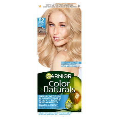 Obrázek Garnier Color Naturals permanentní barva na vlasy 110 Extra světlá přírodní blond, 60 +40 +12 ml