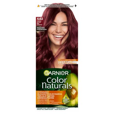 Obrázek Garnier Color Naturals permanentní barva na vlasy 4 .62 Sladká višňová, 60 +40 +12 ml