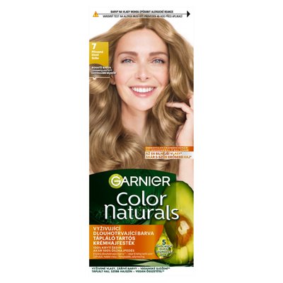 Obrázek Garnier Color Naturals permanentní barva na vlasy 7 Přirozená blond, 60 +40 +12 ml