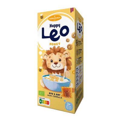 Obrázek Nordcrunch Happy Leo BIO Cereální kroužky s medem 150g