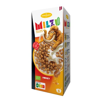 Obrázek Nordcrunch Milzu BIO Cereální kuličky s medem 150g