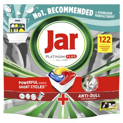 Obrázek Jar Platinum Plus Yellow kapsle na nádobí 122ks