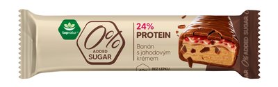 Obrázek ŠETŘÍME JÍDLEM: Topnatur Tyčinka proteinová - Banán s jahodovým krémem 40g
