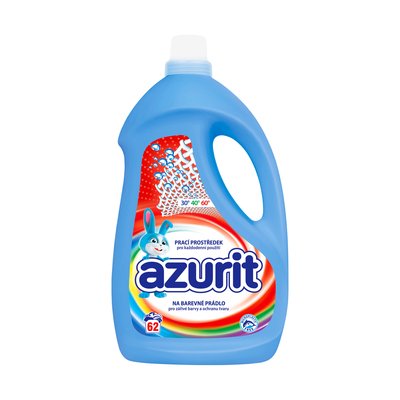 Obrázek AZURIT tekutý prací prostředek 62 dávek/2480 ml na barevné prádlo
