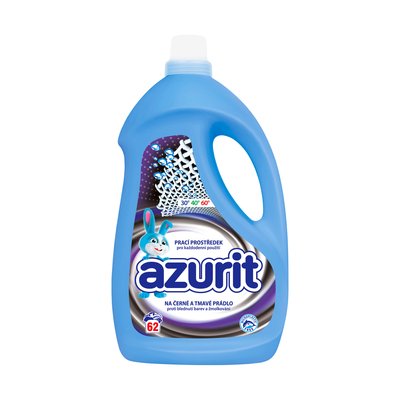 Obrázek AZURIT tekutý prací prostředek 62 dávek/2480 ml na černé a tmavé prádlo