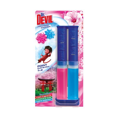 Obrázek Dr. Devil WC point duo block 65 ml Japanese garden