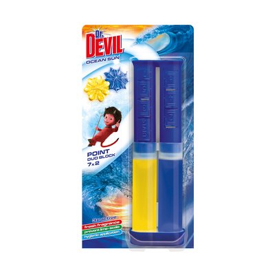 Obrázek Dr. Devil WC point duo block 65 ml Ocean sun