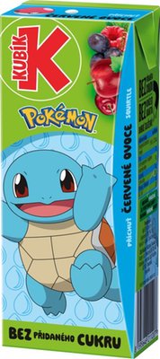Obrázek Kubík Pokémon jablko příchuť Červené ovoce 200ml