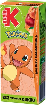Obrázek Kubík Pokémon jablko příchuť Mandarinka - Broskev 200ml