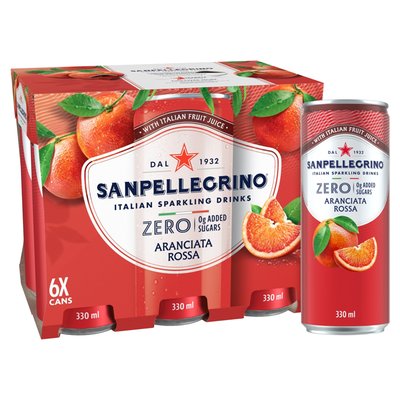 Obrázek San Pellegrino Zero Aranciata Rossa 6x330 ml