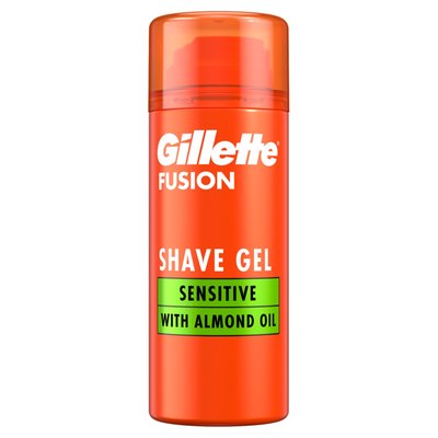 Obrázek Gillette Fusion Gel Na Holení S Mandlovým Olejem, Pro Citlivou Pokožku, 75ml