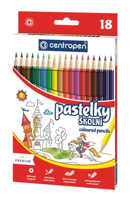 Obrázek Pastelky šestihranné 18ks