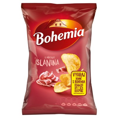 Obrázek Bohemia Chips s příchutí slanina 60g