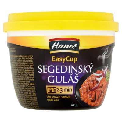 Obrázek ŠETŘÍME JÍDLEM: Hamé EasyCup Segedínský guláš 400g