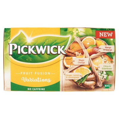 Obrázek Pickwick Fruit Fusion Výběr 4 ovocnobylinných čajů aromatizovaných 20 ks 37,5g