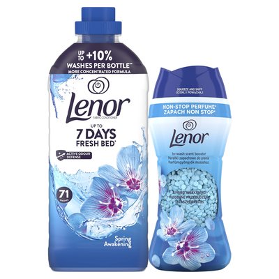 Obrázek Lenor Spring Awakening aviváž 71D / 1491ml + Perličky 16D / 195g