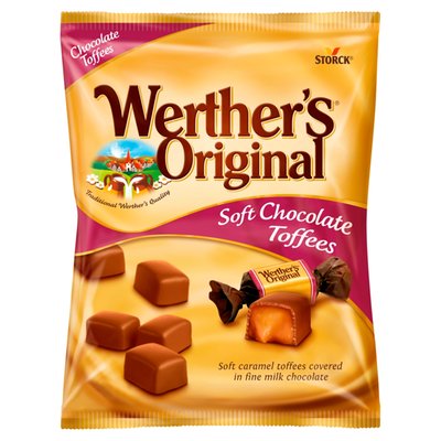 Obrázek ŠETŘÍME JÍDLEM: Werther's Original Chocolate Toffees karamely v mléčné čokoládě 70g