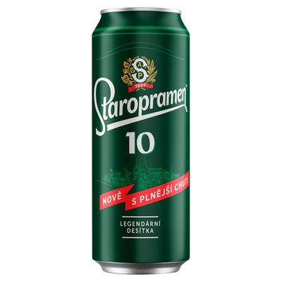 Obrázek ŠETŘÍME JÍDLEM: Staropramen 10 pivo výčepní světlé 0,5l