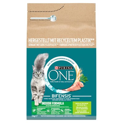 Obrázek ŠETŘÍME JÍDLEM: Purina ONE Indoor, Bohaté na krůtu a celozrnné obiloviny 3kg