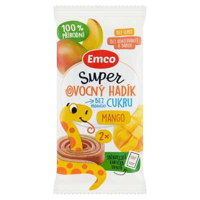 Obrázek ŠETŘÍME JÍDLEM: Emco Super ovocný hadík mango 2 ks 20g