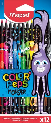 Obrázek Bezdřevé pastelky Maped Color´Peps Monster 12ks
