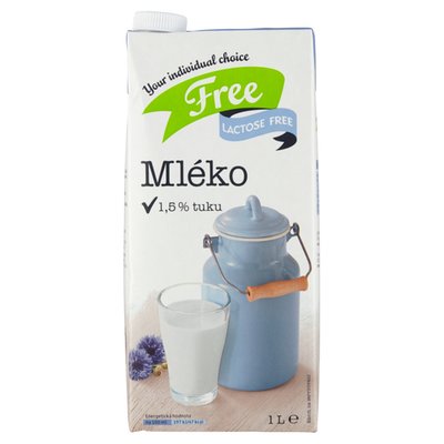 Obrázek ŠETŘÍME JÍDLEM: Free lactose free Mléko 1,5% tuku UHT 1l