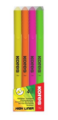 Obrázek Zvýrazňovač Kores High Liner - sada 4ks