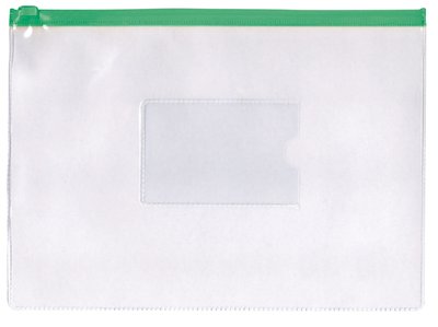 Obrázek Kapsa A5 16,5x24cm PVC průhledná -barevný zip
