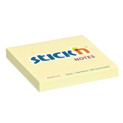 Obrázek Bloček Stick'n Hopax 76 x 76mm žlutý
