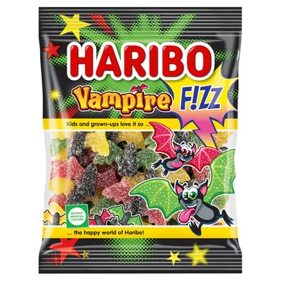 Obrázek Haribo Vampire F!zz želé s ovocnými příchutěmi s lékořicí 175g
