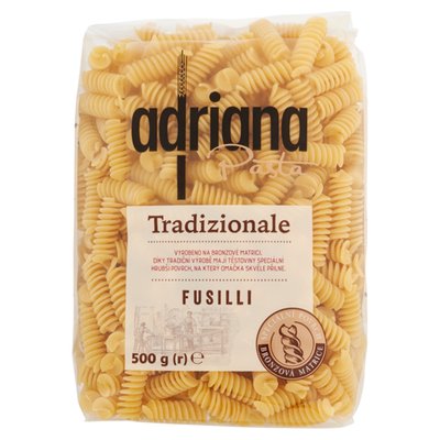 Obrázek Adriana Tradizionale Fusilli těstoviny semolinové sušené 500g