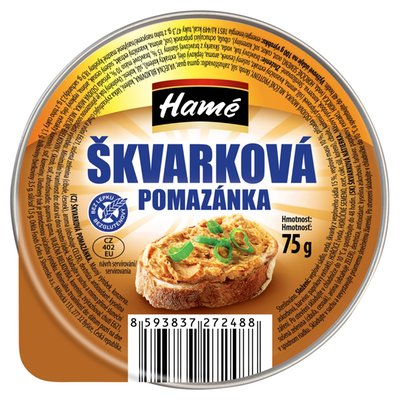 Obrázek Hamé Škvarková pomazánka 75g