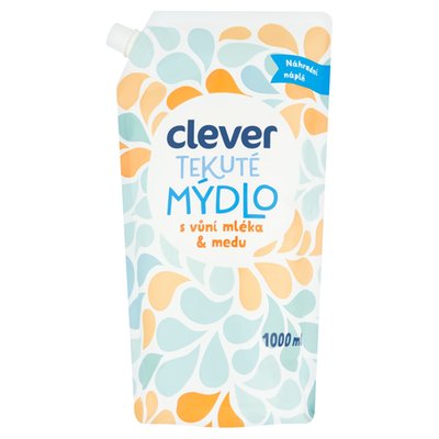 Obrázek clever Tekuté mýdlo s vůní mléka & medu 1000ml