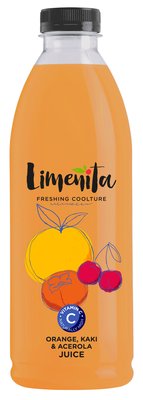 Obrázek Limeňita Šťáva pomeranč, kaki, acerola 1 l