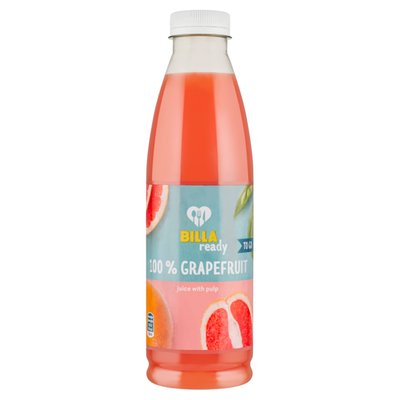 Obrázek BILLA Ready Šťáva z růžového grapefruitu s dužinou 750ml