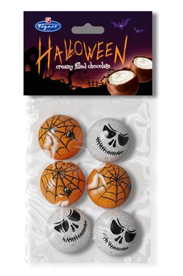 Obrázek Halloween plněné čokoládové kuličky 126g