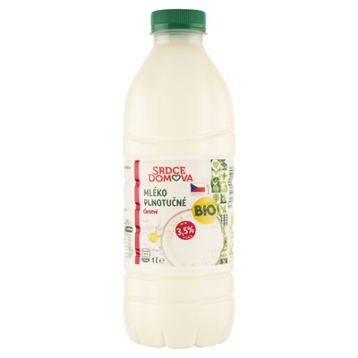 Obrázek Srdce domova Bio mléko plnotučné čerstvé 1l