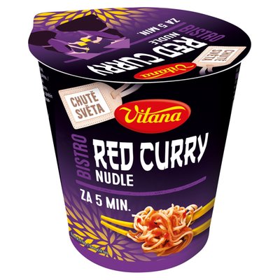Obrázek ŠETŘÍME JÍDLEM: Vitana Chutě světa Bistro nudle červené kari 55g