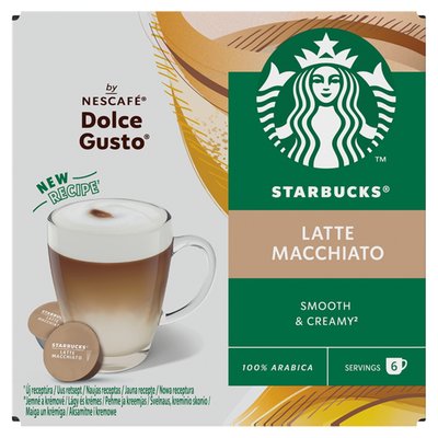 Obrázek ŠETŘÍME JÍDLEM: Starbucks Latte Macchiato by Nescafé Dolce Gusto - 12 kapslí (6 šálků)