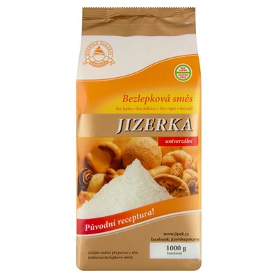 Obrázek ŠETŘÍME JÍDLEM: Jizerské Pekárny Jizerka Bezlepková směs univerzální 1000g