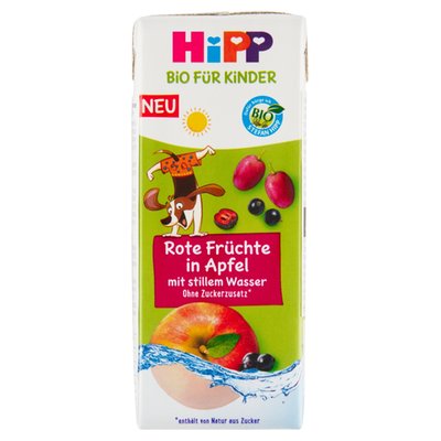 Obrázek ŠETŘÍME JÍDLEM: Hipp Bio nápoj jemné jablko a ovoce s neperlivou pramenitou vodou od 1+ 200ml