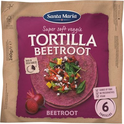 Obrázek ŠETŘÍME JÍDLEM: Santa Maria Veggie tortilla červ.řepa 240g
