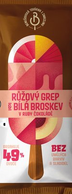 Obrázek Nanuk Růžový grep & bílá broskev v ruby čokoládě 70 ml